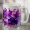 Purple Flower Printed  Mug