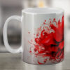 Red Flower Printed Mug