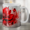 Red Flower Printed Mug
